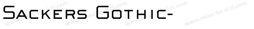 Sackers Gothic字体转换